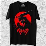 تیشرت Berserk طرح Berserker Side Red Silhouette