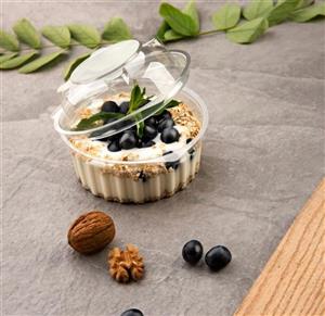 ظرف یکبارمصرف بسته بندی درب دار مینی لوکس حبابی،کارتن 450عددی