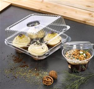 ظرف یکبارمصرف دردار طلقی قنادی برای کیک مافین،کارتن250عددی