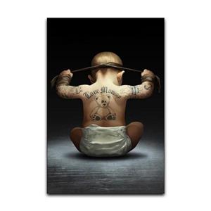 تابلو شاسی مدل گوفی مدل پسر بچه کاراته باز طرح Karate Kid کد HDB35