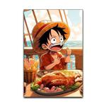 تابلو شاسی گوفی مدل لوفی انیمه وان پیس طرح One Piece Luffy کد FUD14