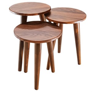 میز عسلی مدل لیون p 323 کد 12 مجموعه 3 عددی