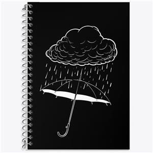 دفتر لغت 50 برگ خندالو طرح ابر و باران کد F2540