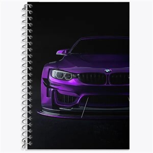 دفتر لغت 50 برگ خندالو طرح ماشین بی ام دبلیو (BMW) کد F1012