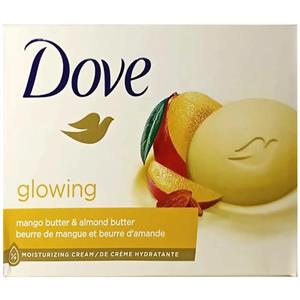 صابون زیبایی داو مدل گلویینگ با روغن بادام و انبه 106 گرمی Dove Glowing