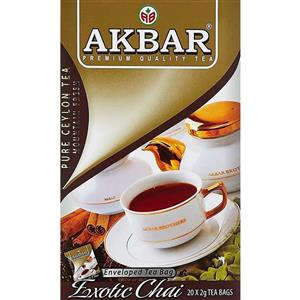 چای کیسه ای اکبر اگزوتیک 20 عددی AKbar Exotic Chai Enveloped Tea Bag