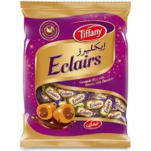 شکلات (تافی) شیری شکلاتی مغزدار ایکلرز تیفانی 350 گرمی Tiffany Eclairs Chocolate Cream