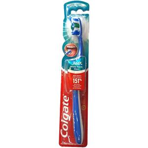 مسواک 360 درجه کلگیت با نرمی متوسط (آبی) Colgate 360 Degree Whole Mouth Clean