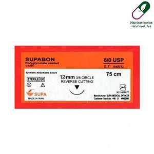 نخ بخیه سوپا مدل ریورس کات 6.0 بسته 12 عددی