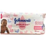 دستمال مرطوب نرم و لطیف کودک جانسون بسته 72 عددی Johnson’s Gentle All Over Baby Wipes