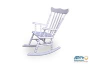 صندلی گهواره ای آمازون چوب مدل توسکا تاج عقابی سفید