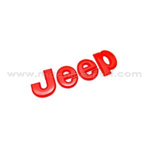 آرم جیپ Jeep قرمز رنگ سایز 14 سانتی