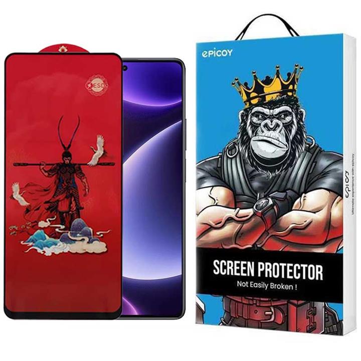 گلس گوشی شیائومی Redmi Note 12 Turbo- Note 12 Pro 5G- Note 12 Explorer- Note 12 Discovery- Note 12 Pro Speed اپیکوی مدل Monkey King
