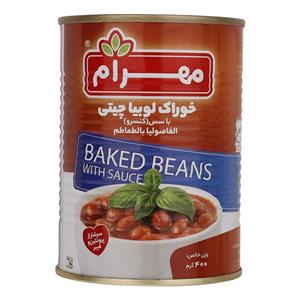 خوراک لوبیا چیتی با سس مهرام - 400 گرم