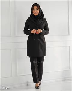 مانتو و شلوار زنانه السانا مدل ملکا کد 195304