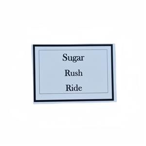 استیکر مدل متن نوشته Suger rush ride