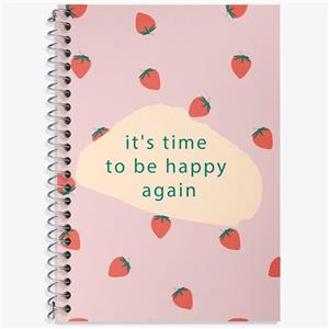 دفتر لغت 50 برگ خندالو طرح IT Is Time To Be Happy Again کد N362