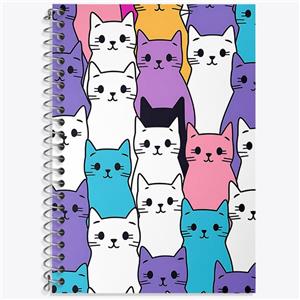 دفتر لغت 50 برگ خندالو طرح گربه (Cat) کد N468