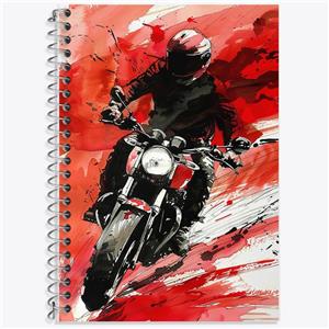 دفتر لغت 50 برگ خندالو طرح موتور سیکلت (Motorcycle) کد F1019