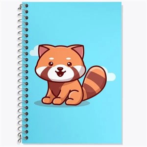 دفتر لغت 50 برگ خندالو طرح راکون کد N12