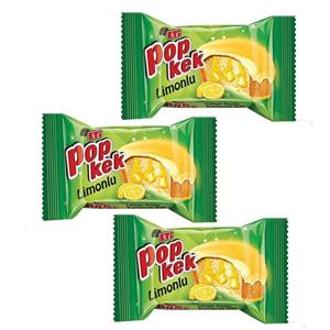 کیک مغزدار پوپکیک لیمویی اتی - 60 گرم بسته 3 عددی