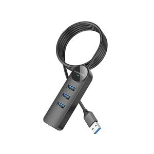 هاب 4 پورت USB3.0 بروفون مدل DH5 4IN1 طول 1.2 متر