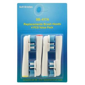 سری یدک مسواک برقی مدل SB-417A بسته 4 عددی -