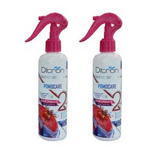 سرم دوفاز مو دیترون مدل Pomegranate حجم 250 میلی لیتر مجموعه 2 عددی