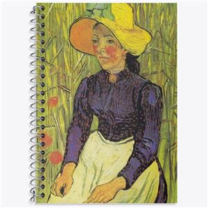 دفتر لغت 50 برگ خندالو طرح ونسان ونگوگ (Van Gogh) کد 36814