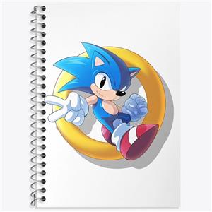 دفتر لغت 50 برگ خندالو طرح سونیک (Sonic) کد 37039