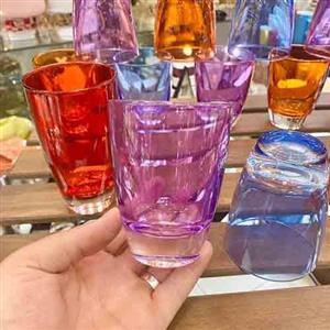 لیوان کوتاه شربت خوری رنگی