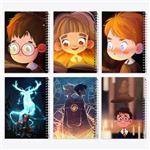 دفتر مشق 100 برگ خندالو طرح هری پاتر (Harry Potter) کد 850 مجموعه 6 عددی