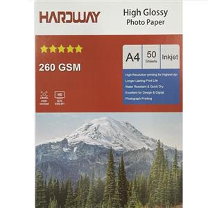 کاغذ چاپ عکس هاردوی مدل 260 گرمی سایز A4 بسته 1000 عددی