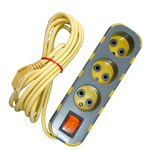 محافظ برق 3 خونه رنگ زرد