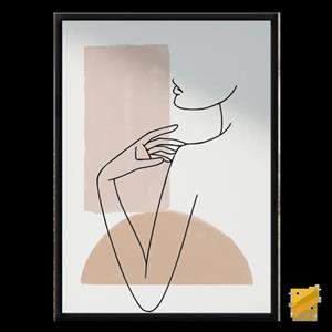 تابلو نقاشی مینیمال دختر ناز