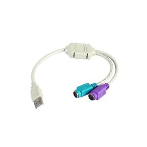 تبدیل USB به PS2 دو پورت (موس و کیبورد) 