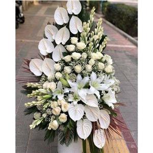مدل سبد گل برای عرض تسلیت e133