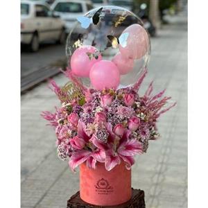 باکس گل تولد دوست دختر 3254