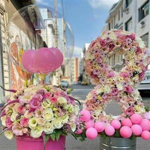 سفارش باکس تولد صورتی لاکچری 3457