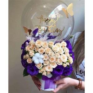 گل و بادکنک برای تولد دختر بچه 8315
