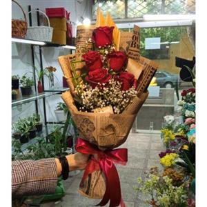 دسته گل چند شاخه ای2036