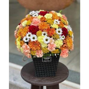 سبد گل زیبا برای تبریک 3145
