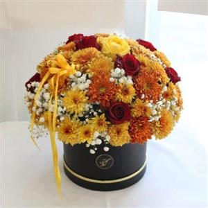 باکس گل رز و داوودی 3263
