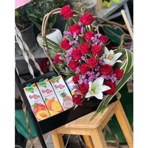 باکس گل رز زیبا a266