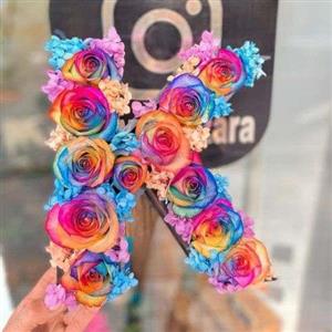 باکس گل رز حرف k