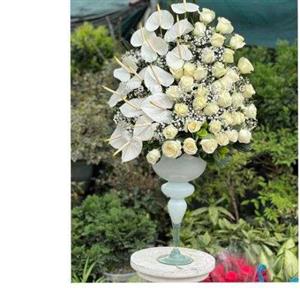 جام گل عقد سفید 9122