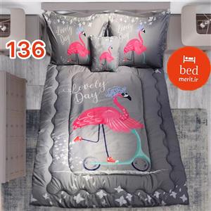 روتختی یک نفره سه بعدی فلامینگو اسکوتر سوار خاکستری کد 136