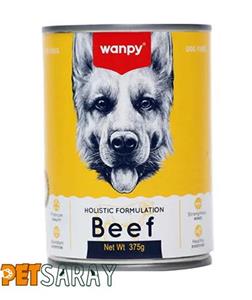 کنسرو سگ ونپی با طعم گوشت گاو Wanpy Beef Dog Food 375گرم