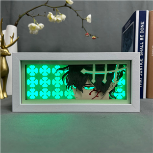 تابلو لایت باکس انیمه ای یونو بلک کلاور | Yuno Anime Light Box black clover