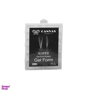 قالب کاشت ناخن کانواس مدل بادامی بسته 120 عددی